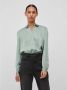 VILA blouse VIELLETTE van gerecycled polyester mintgroen - Thumbnail 1