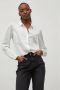 VILA blouse VIELLETTE van gerecycled polyester wit - Thumbnail 1
