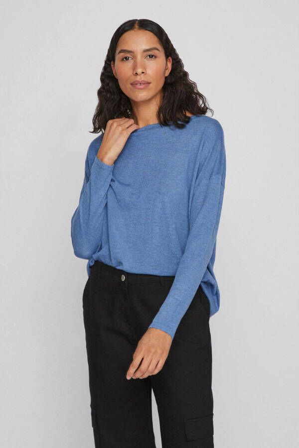Vila Trui Noos Knit Abella L S Federal Blue