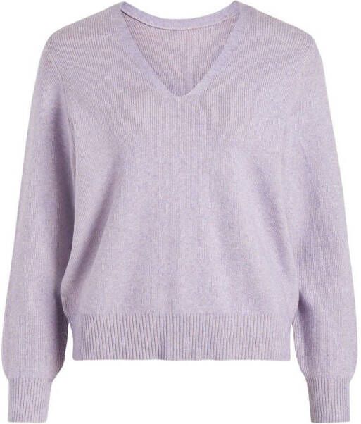 Vila Gebreide pullover in riblook model 'Viril'