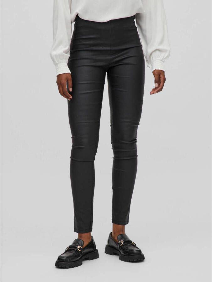 Vila Jegging in leerlook met elastische band model 'COMMIT'