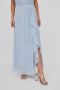 VILA halter maxi jurk VIMILINA van gerecycled polyester lichtblauw - Thumbnail 1