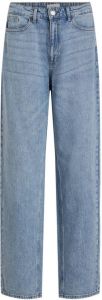 VILA high waist loose fit jeans VIKELLY blauw