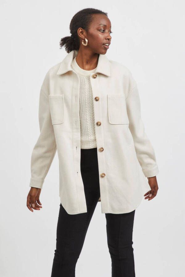 Vila Vikimmi Shirt Jacket Paars Dames