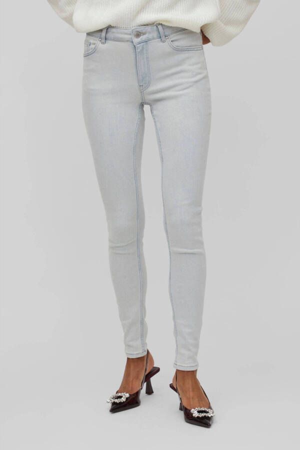 VILA skinny jeans VISARAH light blue denim