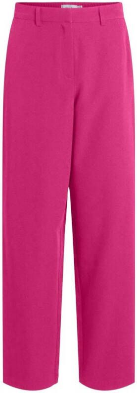 VILA straight fit pantalon VIKAMMA roze