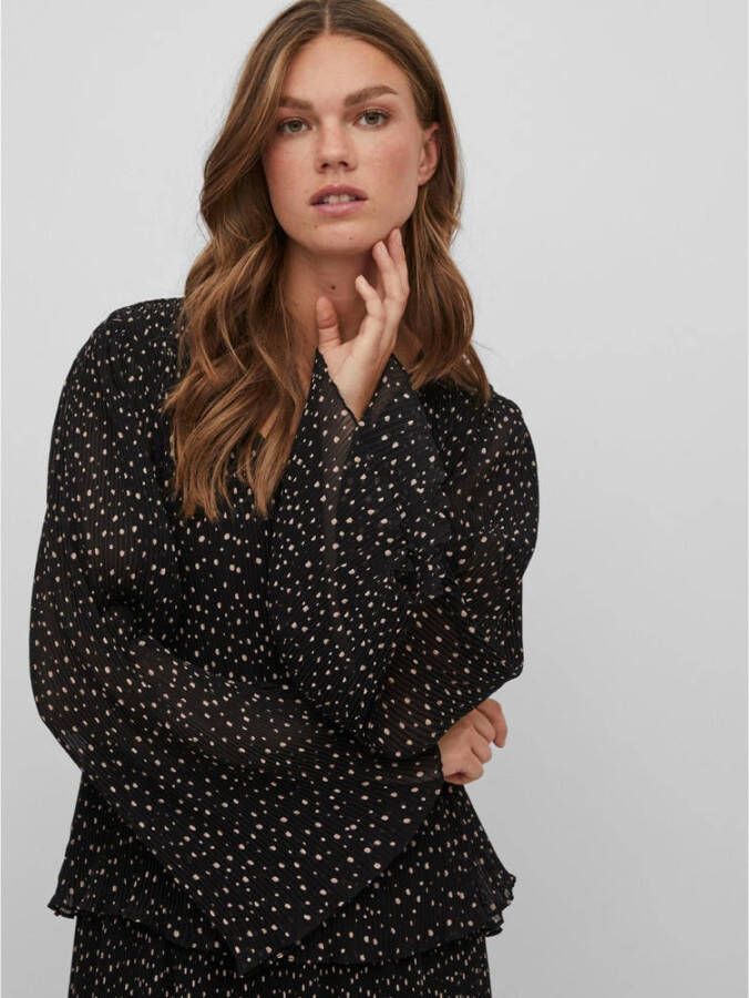 Vila Blouse met plissévouwen model 'Vita'