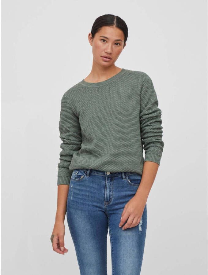 Vila Gebreide pullover met structuurmotief model 'Vidalo O-Neck'