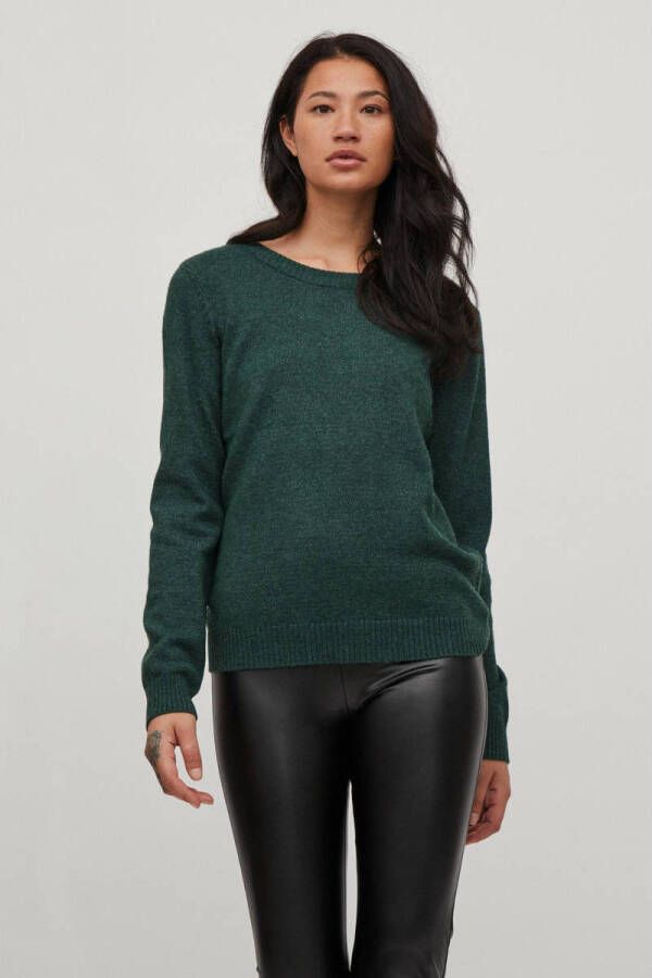 Vila Trui met ronde hals VIRIL O-NECK L S KNIT TOP NOOS