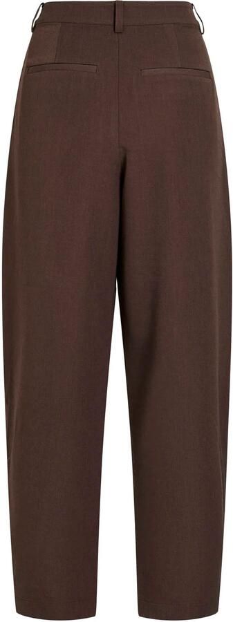 VILA barrel broek donkerbruin - Foto 3