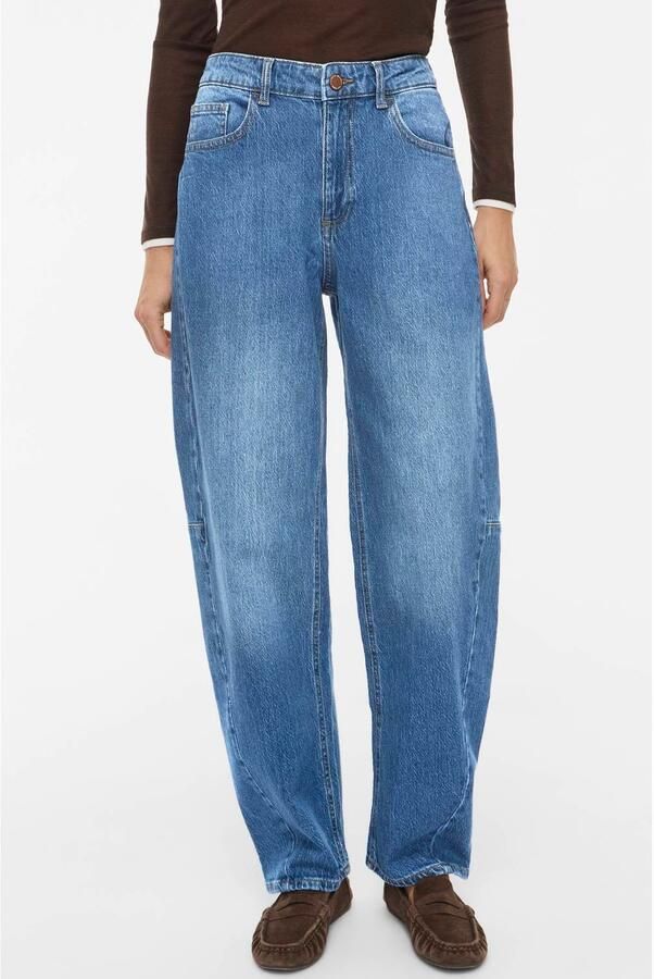 VILA barrel jeans medium blue