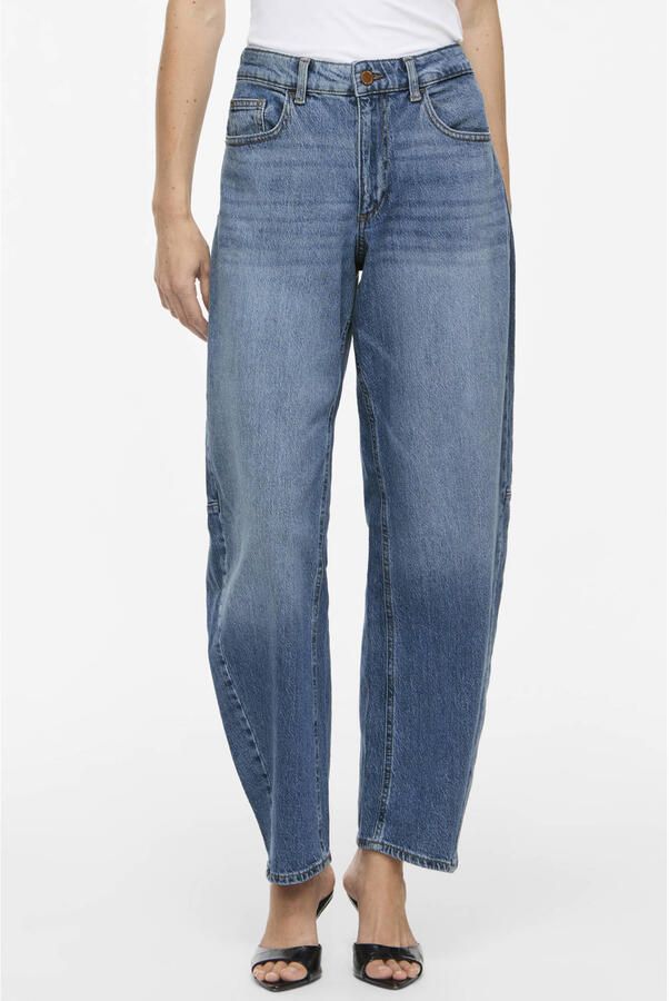VILA barrel jeans mediumblauw