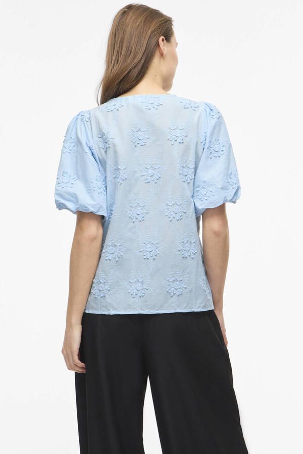 VILA blouse lichtblauw - Foto 3