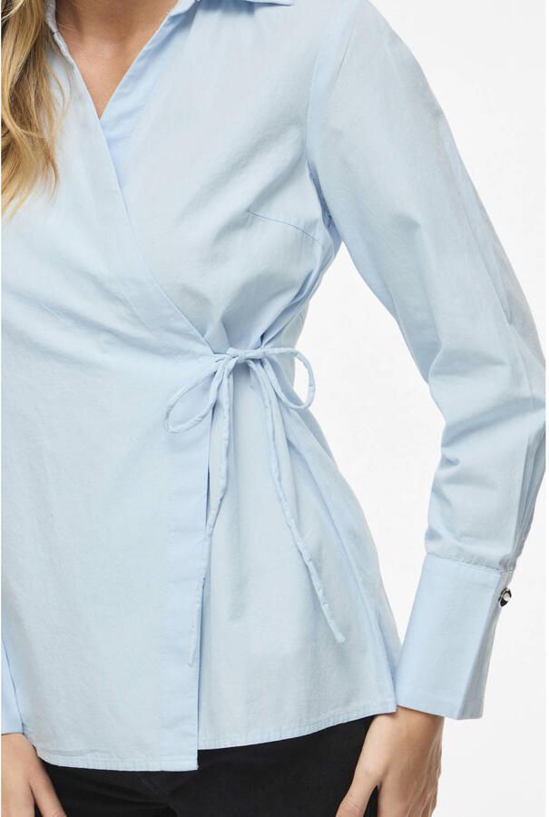 VILA blouse lichtblauw - Foto 2