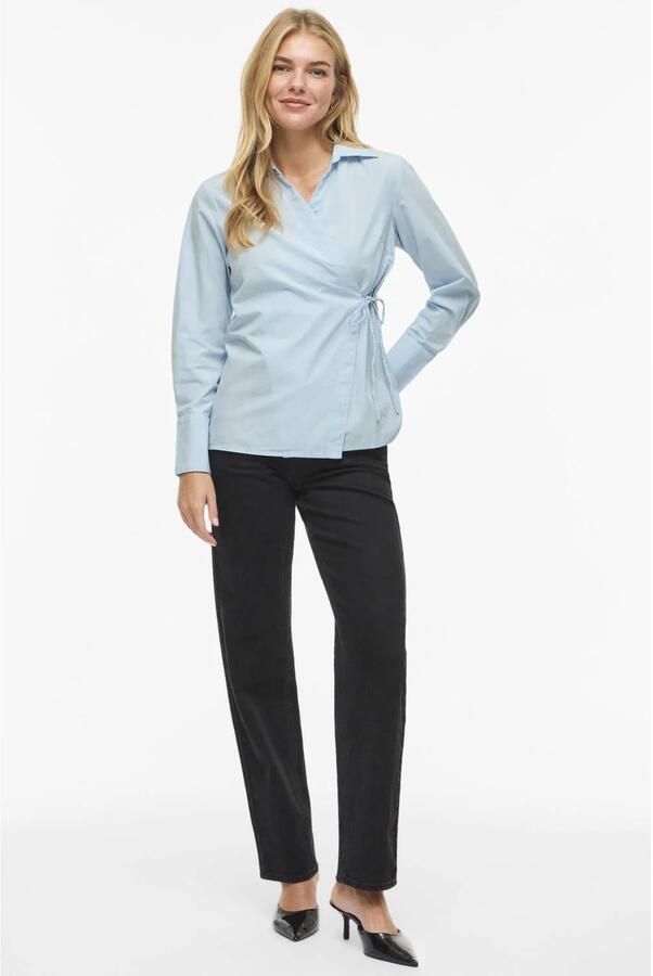 VILA blouse lichtblauw - Foto 3