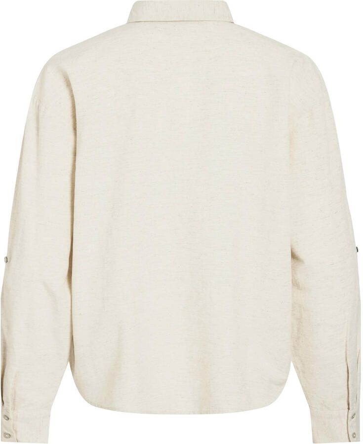 Vila Overhemd Noos Prisilla Loose Shirt Super Light Natural Melan