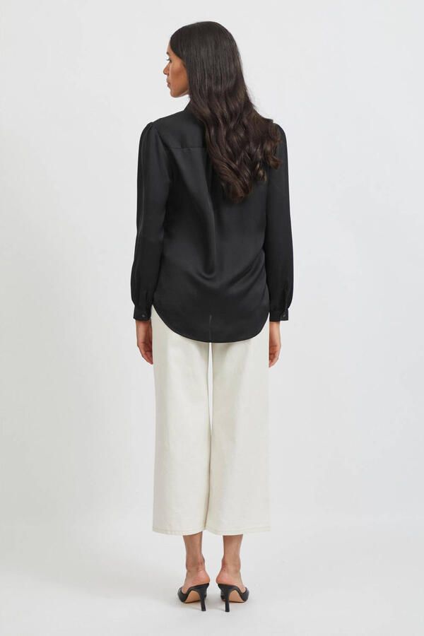 Vila Overhemd NOOS VIELLETTE SATIN L S SHIRT SU NOOS 14063320 - Foto 2