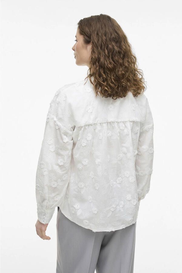 Vila Blouse Shirt Simone Snow White