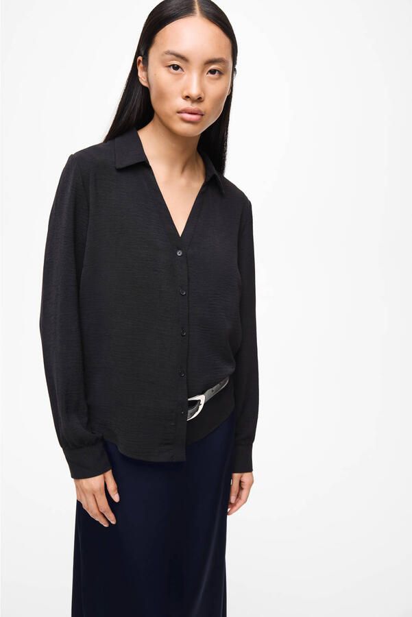 Vila Blouse met lange mouwen VIJOSA L S V-NECK SHIRT NOOS