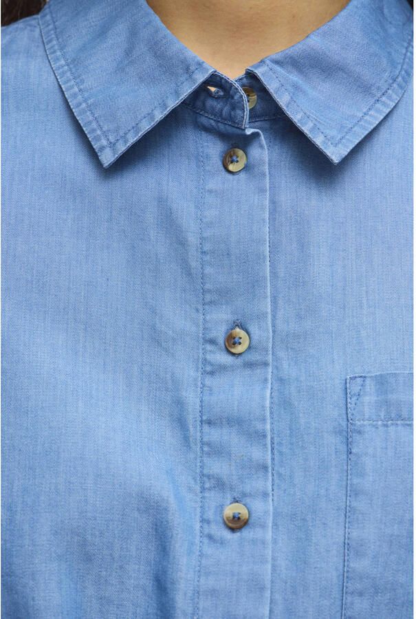 VILA blousejurk medium blue denim - Foto 2