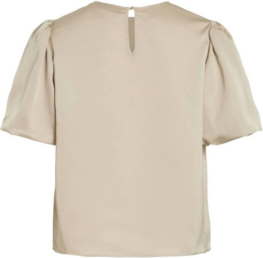Vila Blouse Noos Top Ellette Cement - Foto 3