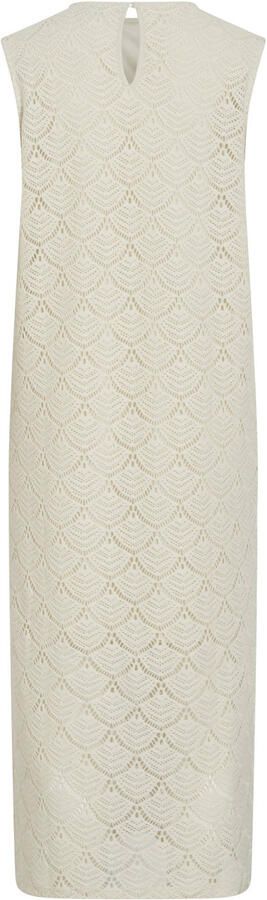 VILA broderie midijurk ecru - Foto 2