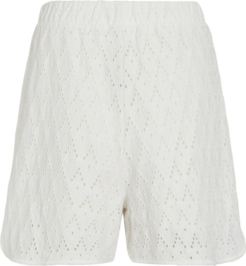 VILA casual short ecru broderie - Foto 2