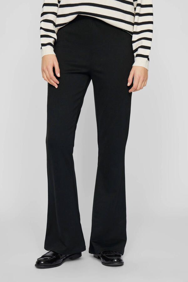 Vila Bootcut stoffen broek met elastische band model 'VILDE' - Foto 3