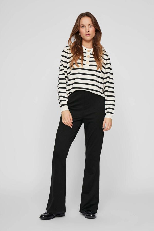 Vila Bootcut stoffen broek met elastische band model 'VILDE'