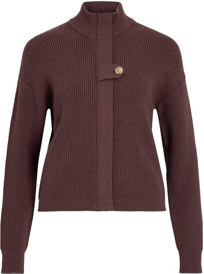 VILA gebreid vest bruin