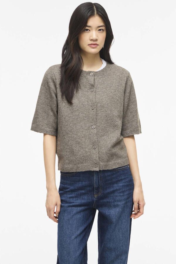 Vila regular fit cardigan in brei-look model 'Iga'