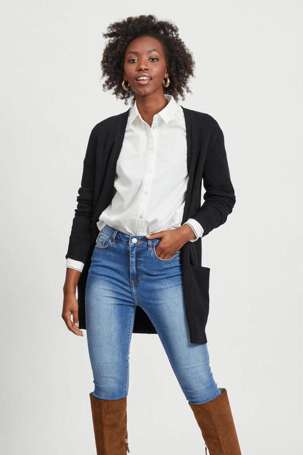 Vila Gebreide cardigan met steekzakken model 'VIRIL'