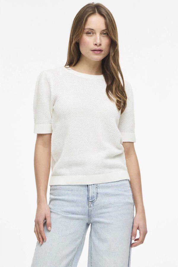 Vila Gebreide pullover met ribboorden model 'DALO' - Foto 3