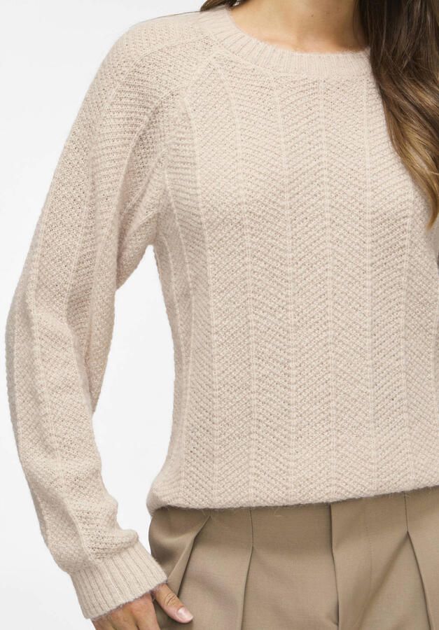 VILA gebreide trui beige - Foto 2