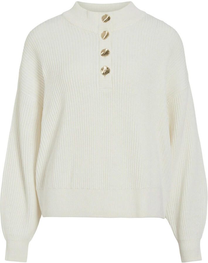 Vila Trui met staande kraag VICHING CREW NECK L S KNIT TOP NOOS - Foto 2