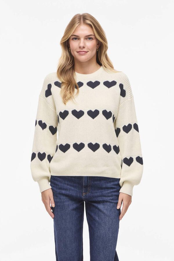 Vila Jamilla Jacquard Knit Trui Dames