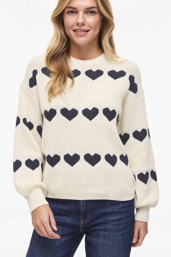 Vila Jamilla Jacquard Knit Trui Dames - Foto 3