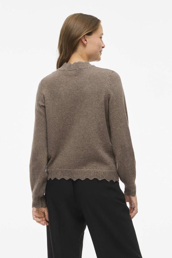 Vila Gebreide trui VINIKOLINA O-NECK L S KNIT TOP NOOS - Foto 3
