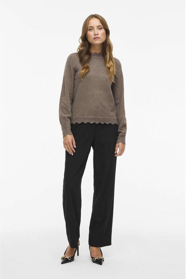 Vila Gebreide trui VINIKOLINA O-NECK L S KNIT TOP NOOS - Foto 2