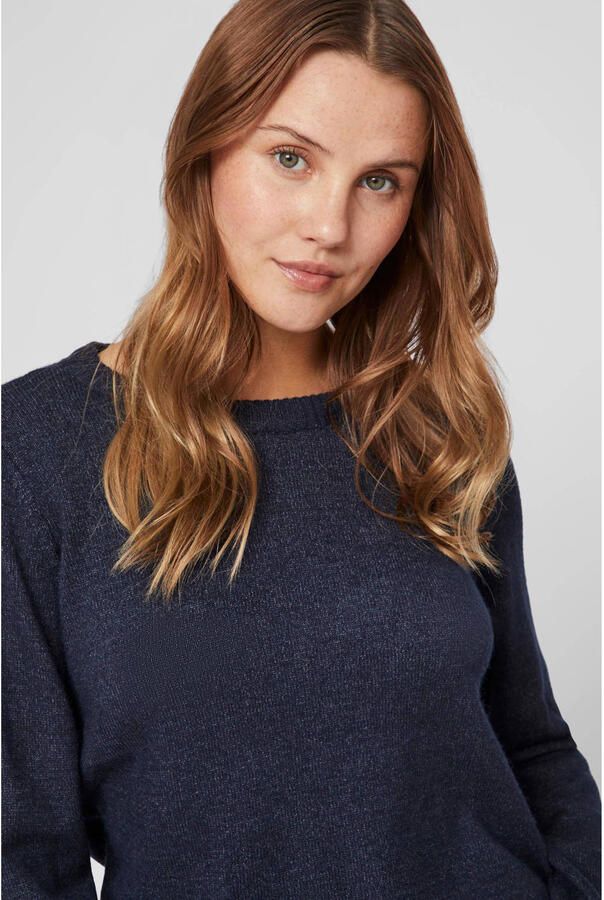 Vila Trui met ronde hals VIRIL-O-PULLI Tricot met fijne breitechnische details