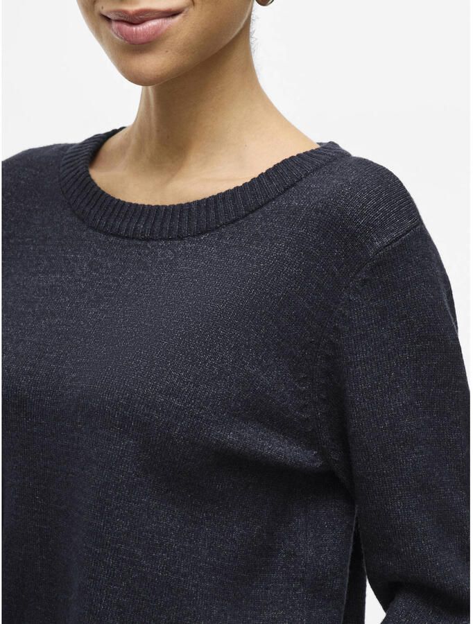 Vila Trui met ronde hals VIRIL-O-PULLI Tricot met fijne breitechnische details - Foto 2