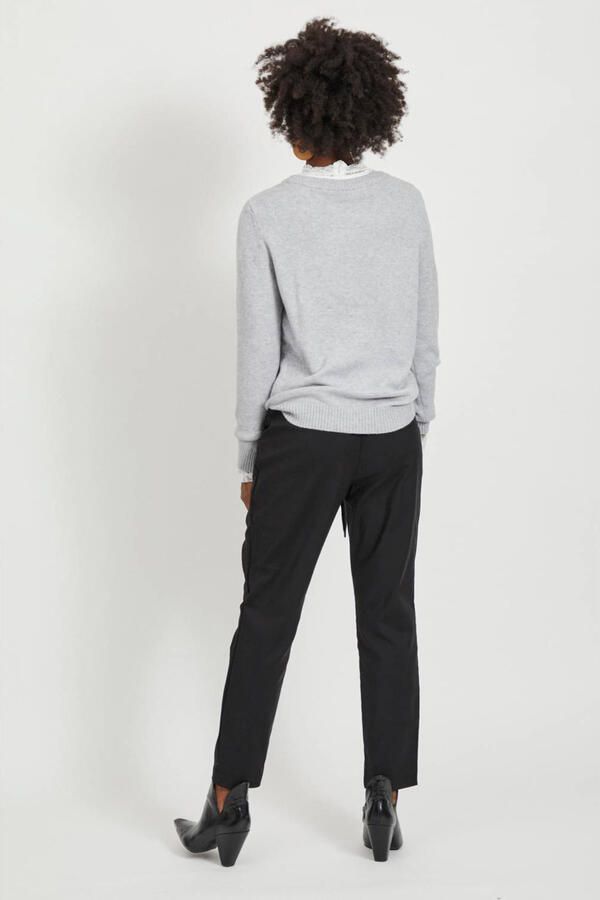 Vila Trui met ronde hals VIRIL-O-PULLI Tricot met fijne breitechnische details - Foto 2