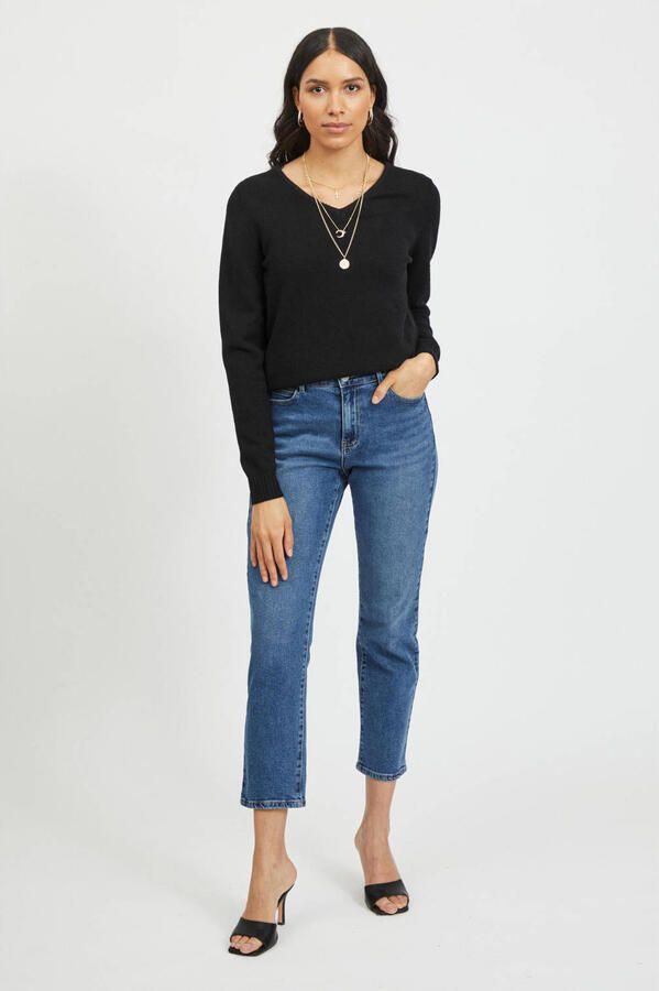 Vila Gebreide pullover met V-hals model 'Viril' - Foto 2