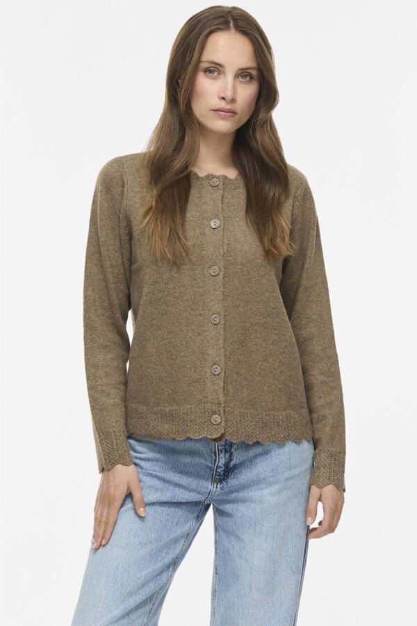 VILA gebreide vest bruin