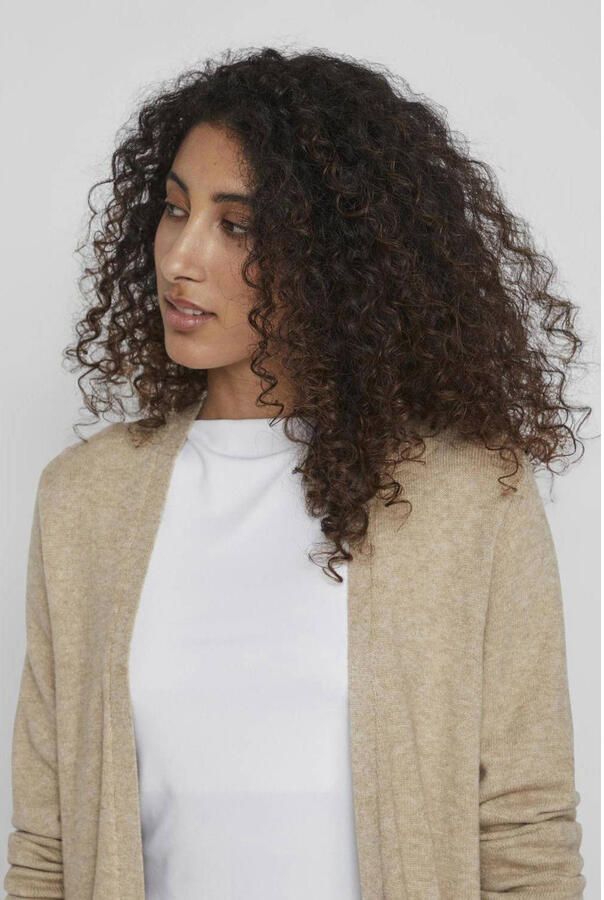 Vila Mantel Noos Ril Long Cardigan Natural Melange - Foto 2
