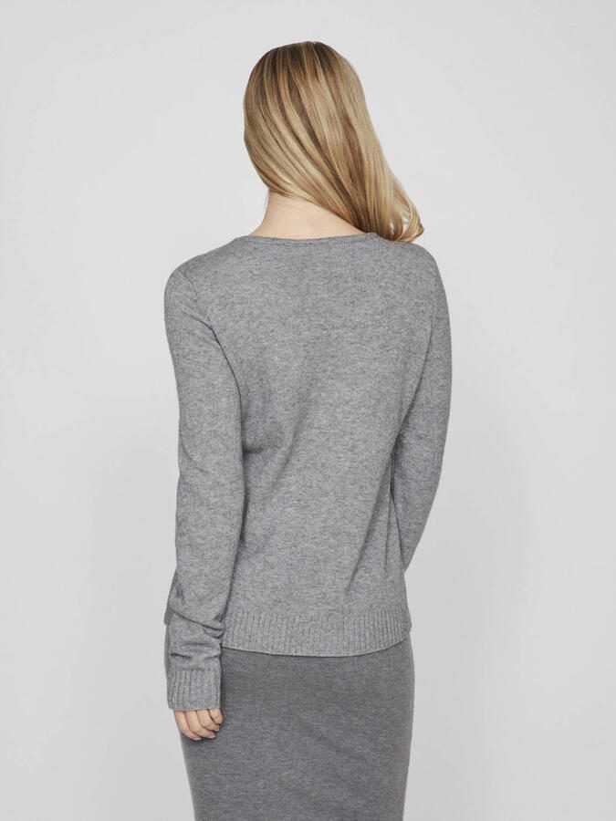 Vila Trui met V-hals VIRIL V-NECK L S KNIT TOP NOOS - Foto 3