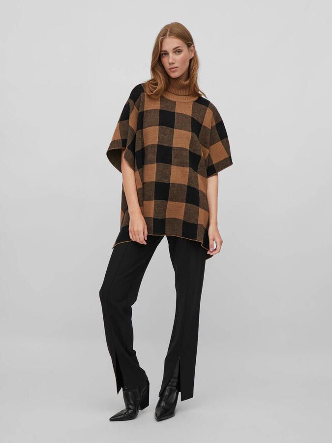 Vila Poncho met vichy-ruit model 'Vidylis'