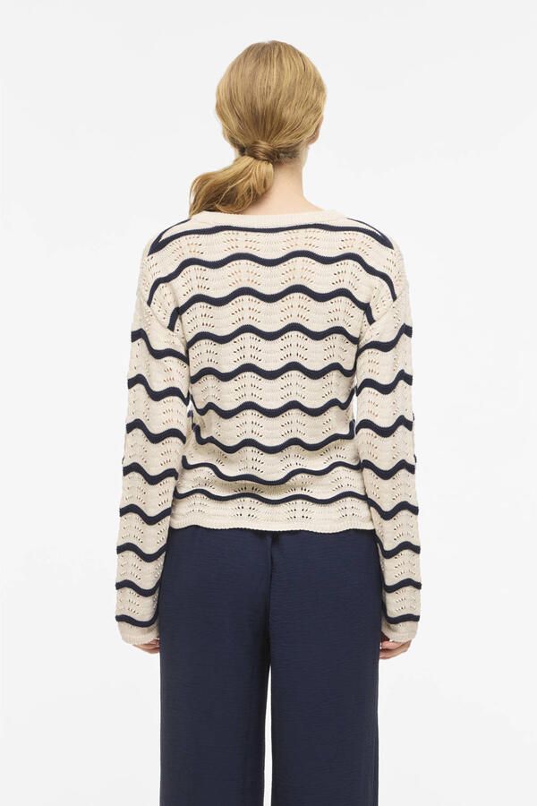 Vila regular fit trui in brei-look model 'Wave' - Foto 3