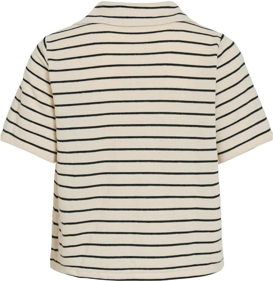 Vila T-shirt met platte kraag model 'ALO' - Foto 2