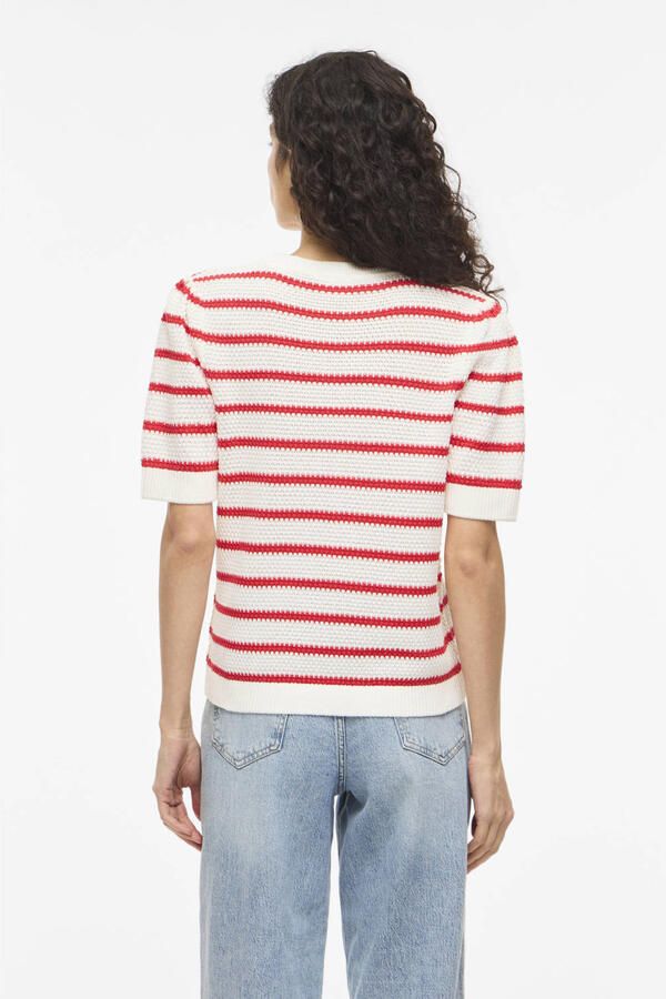 Vila Gebreid shirt met ronde hals model 'DALO' - Foto 3